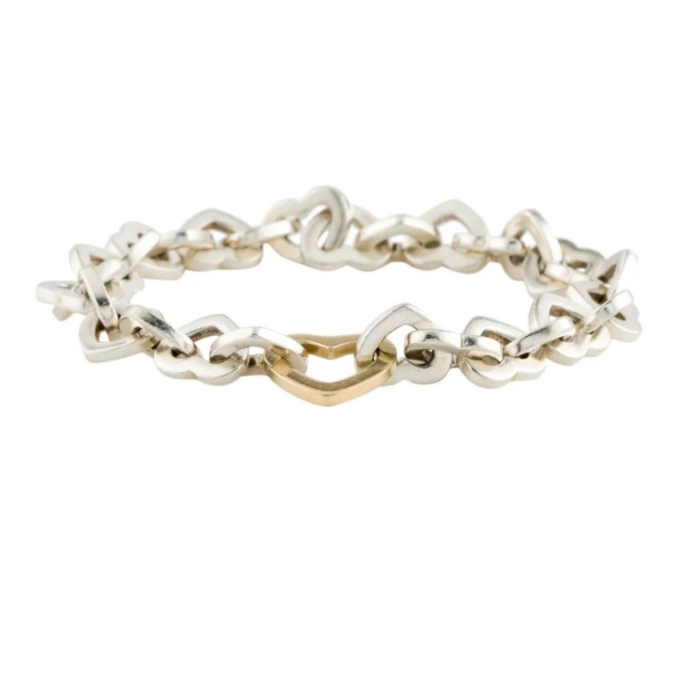 Tiffany two-tone heart bracelet